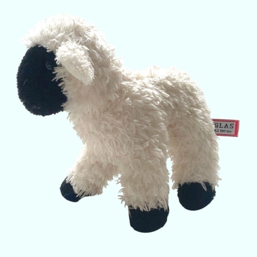 Douglas Clementine Lamb Plush 1501 Black White Cuddle Toys 6" Sheep Tags